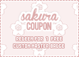 Custom Master Badge Coupon